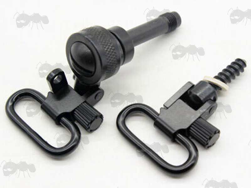 Set of Remington Model 7400 Autoloader Rifle Forend QD Sling Swivel Bases