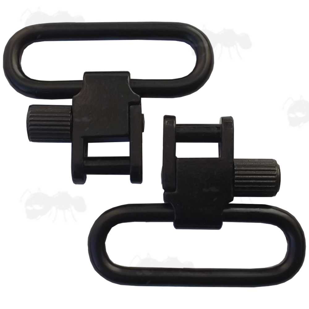 Steel 30mm Quick-Deploy Black Rifle Sling Swivels