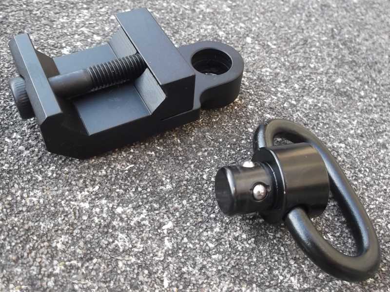 Offset Top QD 10mm Socket with 20mm Rail Mount, with Swivel Removed