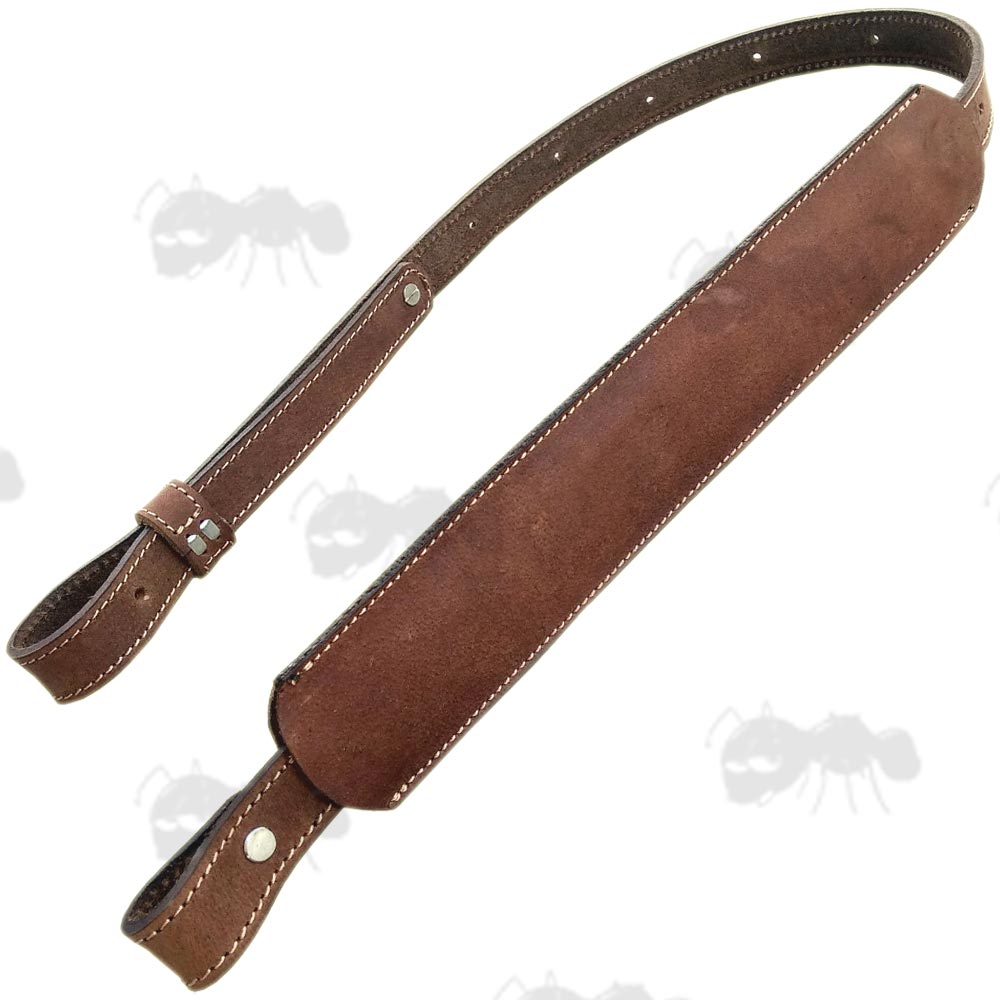 AnTac Wide Leather Shoulder Pad Slings Airgun / Rifle / Shotgun Sling