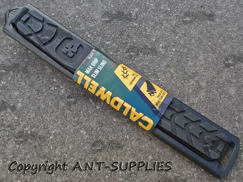 Caldwell Max Grip Slim Profile Gun Sling in Black with Sewn-In QD Swivels in Packaging