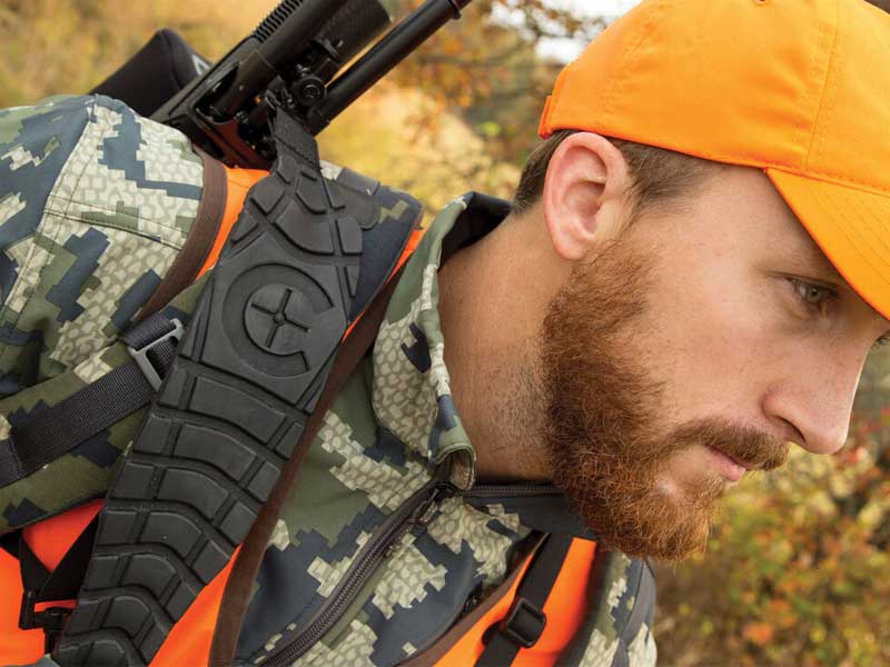 Caldwell Max Grip Wide Profile Gun Sling in Black with Sewn-In QD Swivels On Shoulder