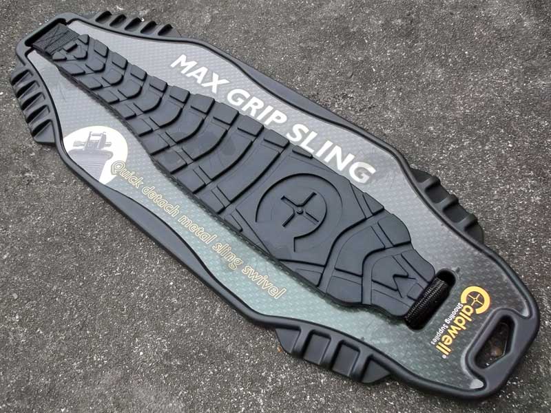 Caldwell Max Grip Gun Sling in Black with Sewn-In QD Swivels in Packaging