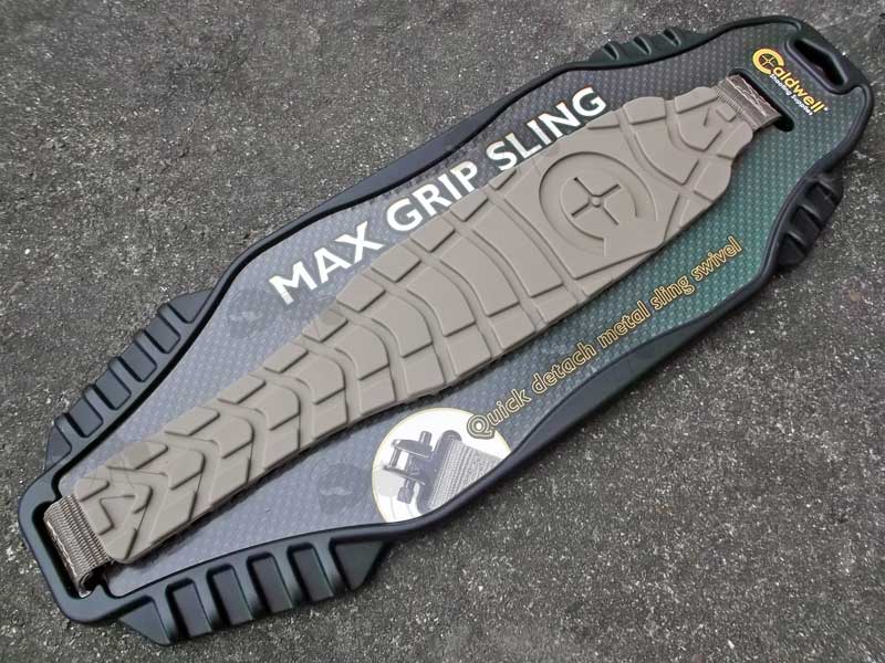 Caldwell Max Grip Gun Sling in FDE with Sewn-In QD Swivels in Packaging