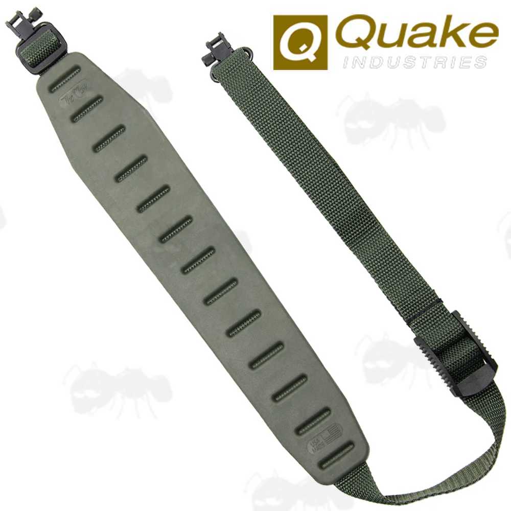 Quake All Black Claw 2.0 Gun Sling with Hush Stalker Metal QD Swivels