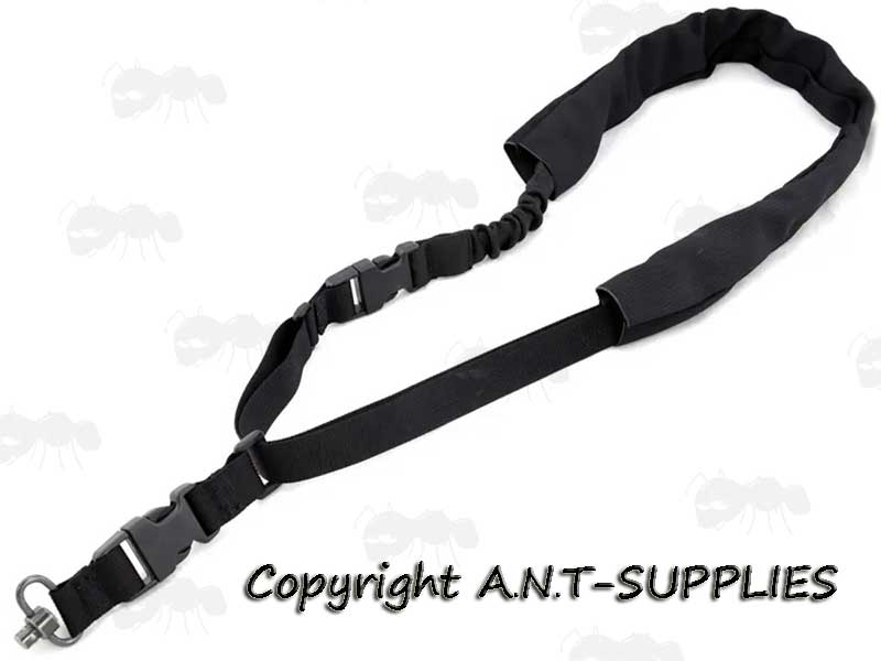Black One Point Bungee Sling with 10mm QD Socket Swivel End