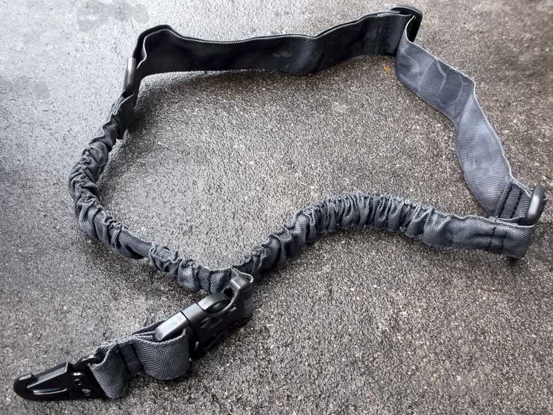 Dark Reptile Camo Single Point Bungee CBQ Quick-Release Rifle Sling