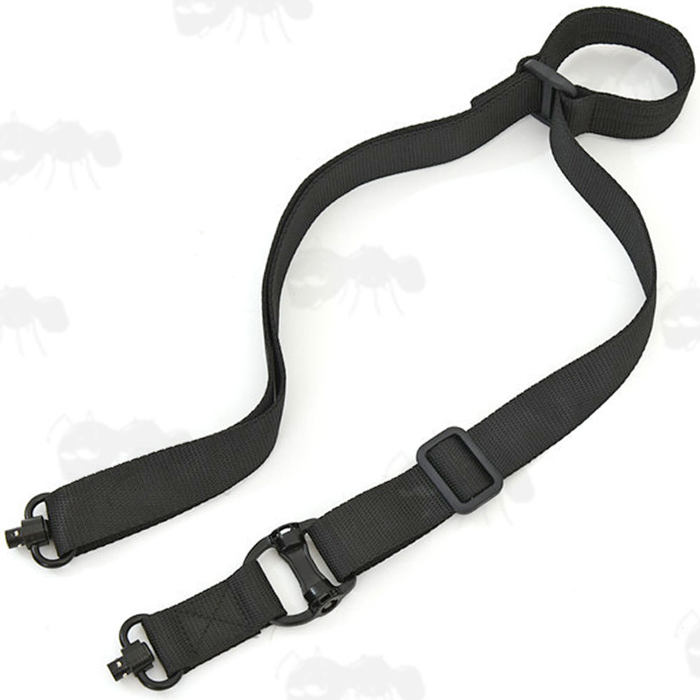 Black Two Point Sling with 10mm QD Socket Swivels