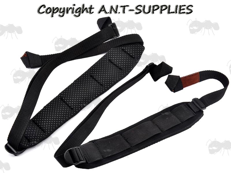 Front and Back View of The All Black Universal Gun Sling