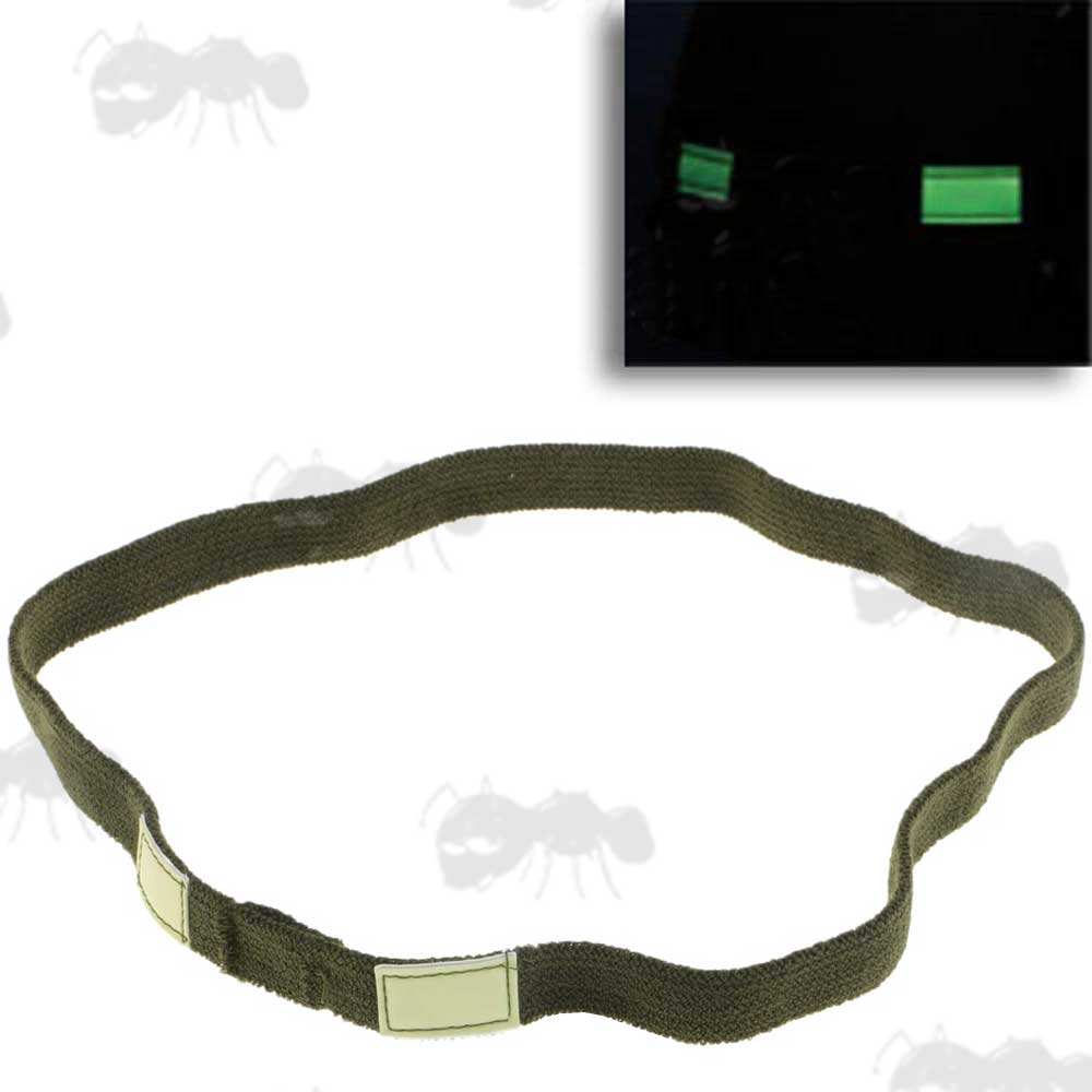 Helmet Cat Eyes Band Army Military Cats Eyes Black or Green Bands