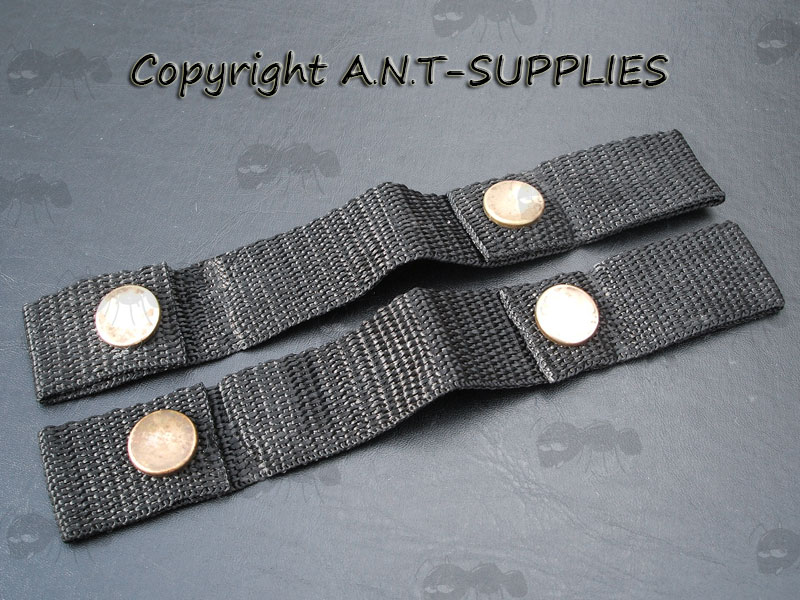 Short Black Retainer Helmet Goggles Straps for M88 Helmets