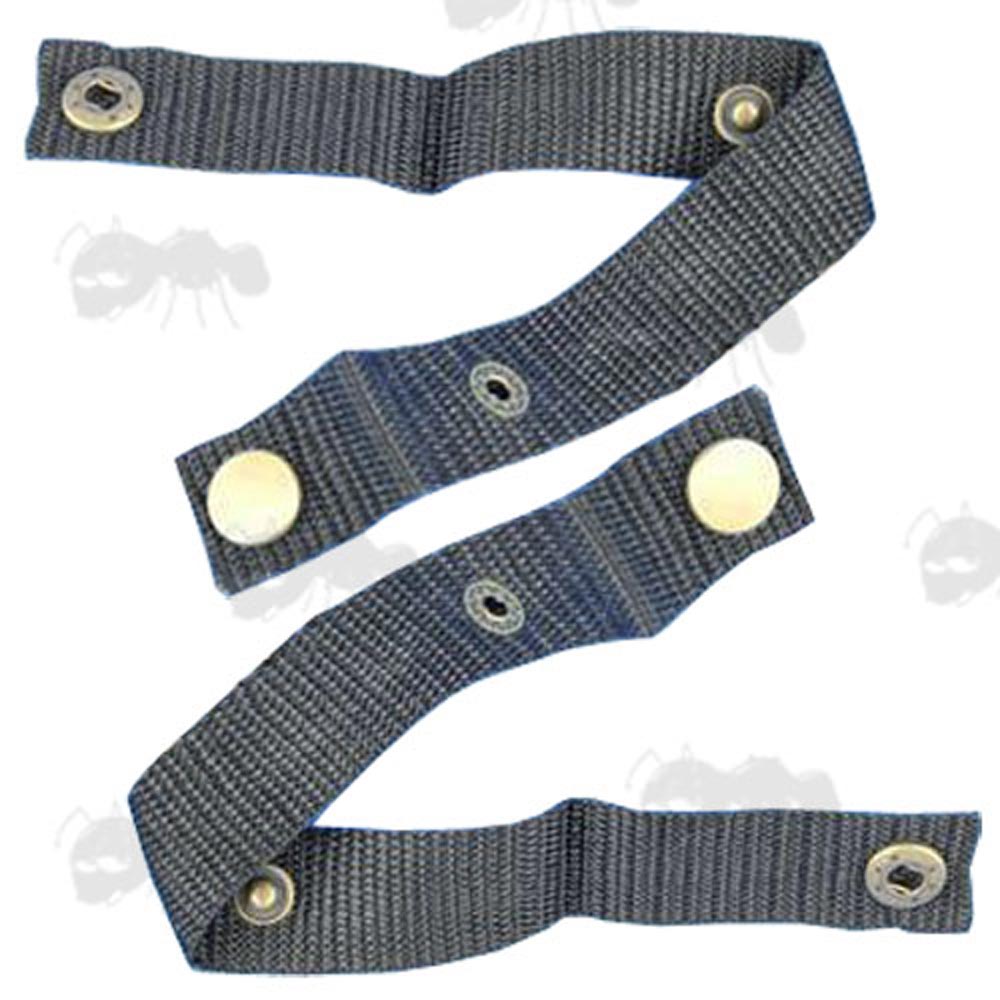 Short Black Retainer Helmet Goggles Straps for M88 Helmets