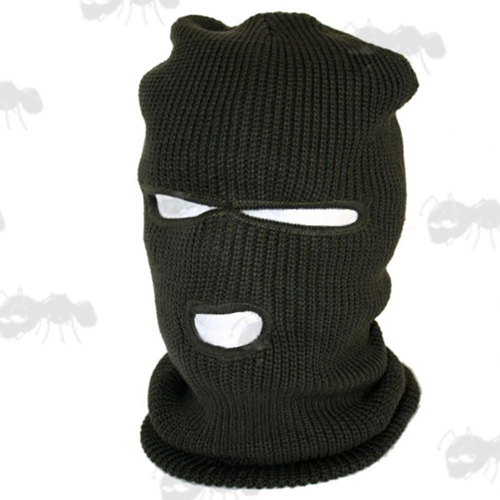 Knitted 3 Hole Balaclava Double Layered SAS Style Balaclavas