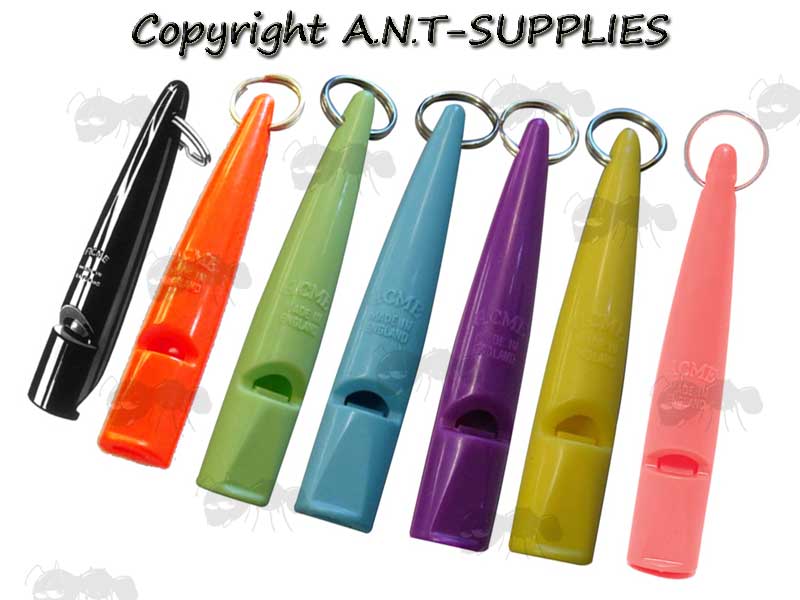 ACME Assorted Colour and Pitch Plastic Dog Whistles