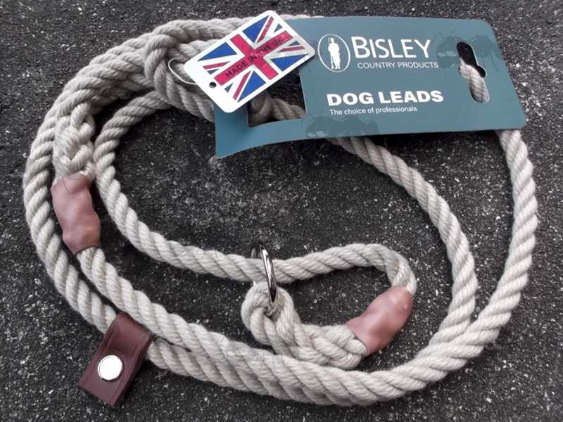 8mm Thick Bisley Natural Dog Slip Lead