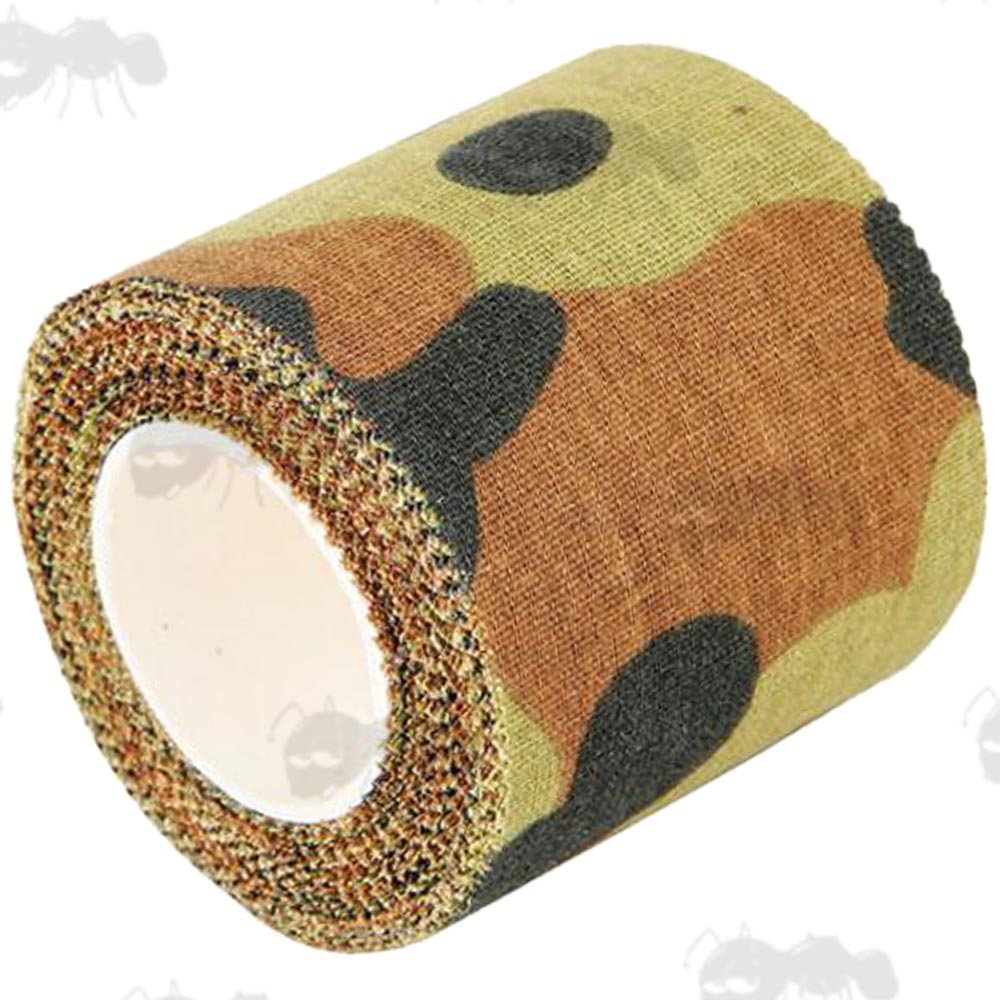 Roll of German Woodland Camouflage Fabric Tape