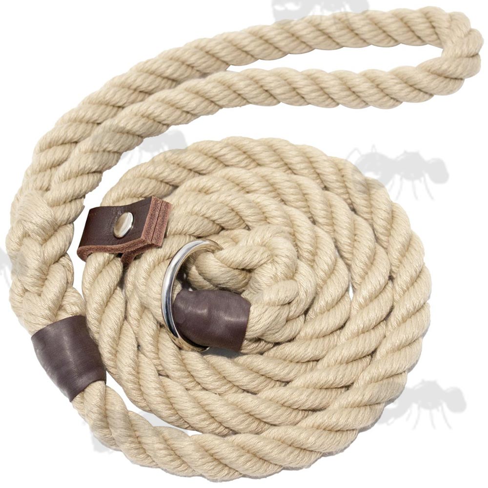 Natural Rope Dog Slip Lead 8mm 10mm 12mm Leads Bisley UK Freepost