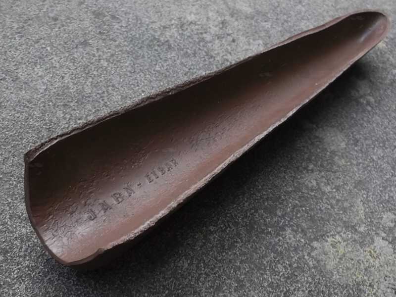 Inside View of The 12mm High Buttstock Comb Riser Made from Brown Rubber