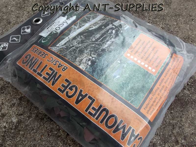 Camo Systems Ultralite Reversible Green and Brown Camouflage Netting In Packaging