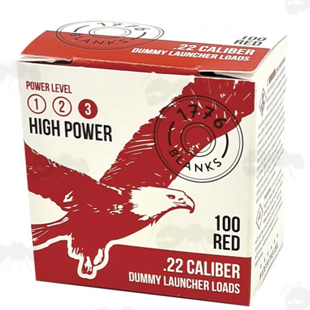Box of 100 x .22 High Powered Blanks for Dog Dummy Launchers