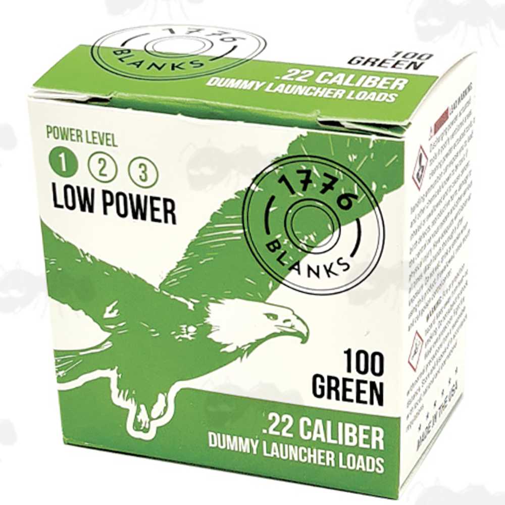 Box of 100 x .22 Low Powered Blanks for Dog Dummy Launchers