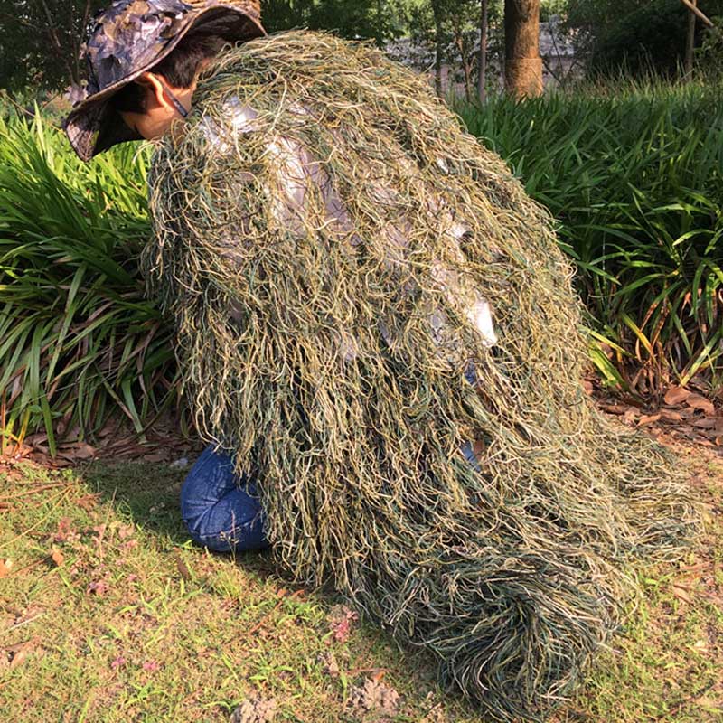 Desert Camouflage Ghillie Netting Cloak