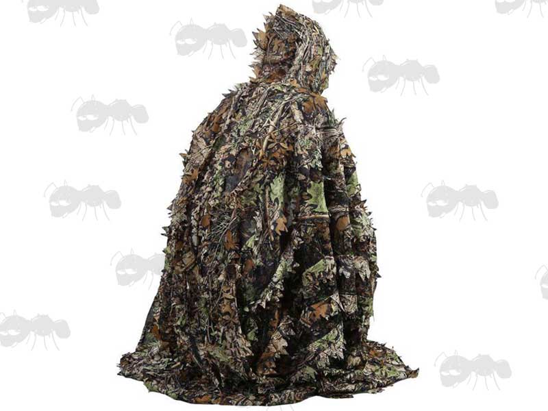 Spring / Summer 3D Leaf Camouflage Ghillie Poncho