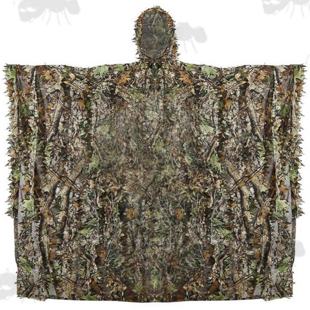 Spring / Summer 3D Leaf Camouflage Ghillie Poncho