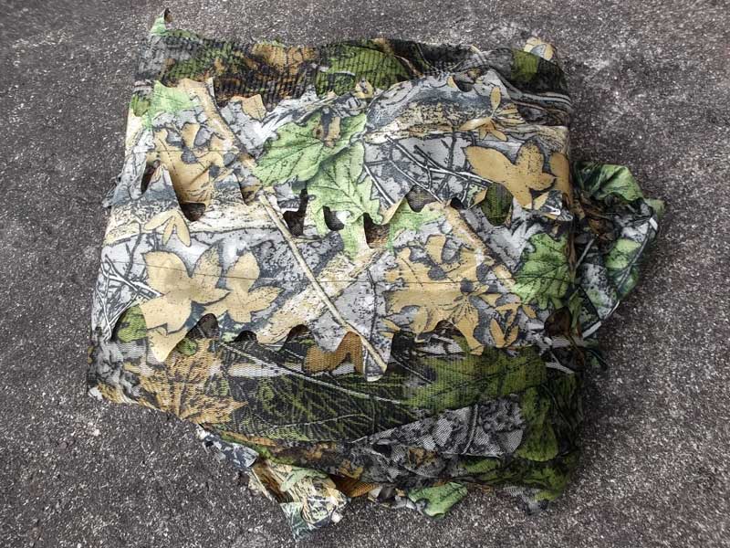 Bundle View of The Woodland Camouflage 3D Leaf Trousers and Jacket with Hood Two Piece Ghillie Suit