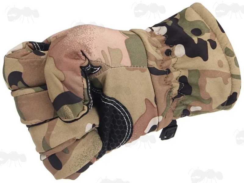 Multicamo Full Finger Hunting Glove In Fist Shape