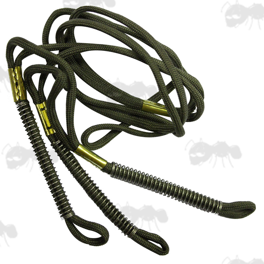 Three Loop Spring Loaded Green Lanyards by Illinois River Valley Calls