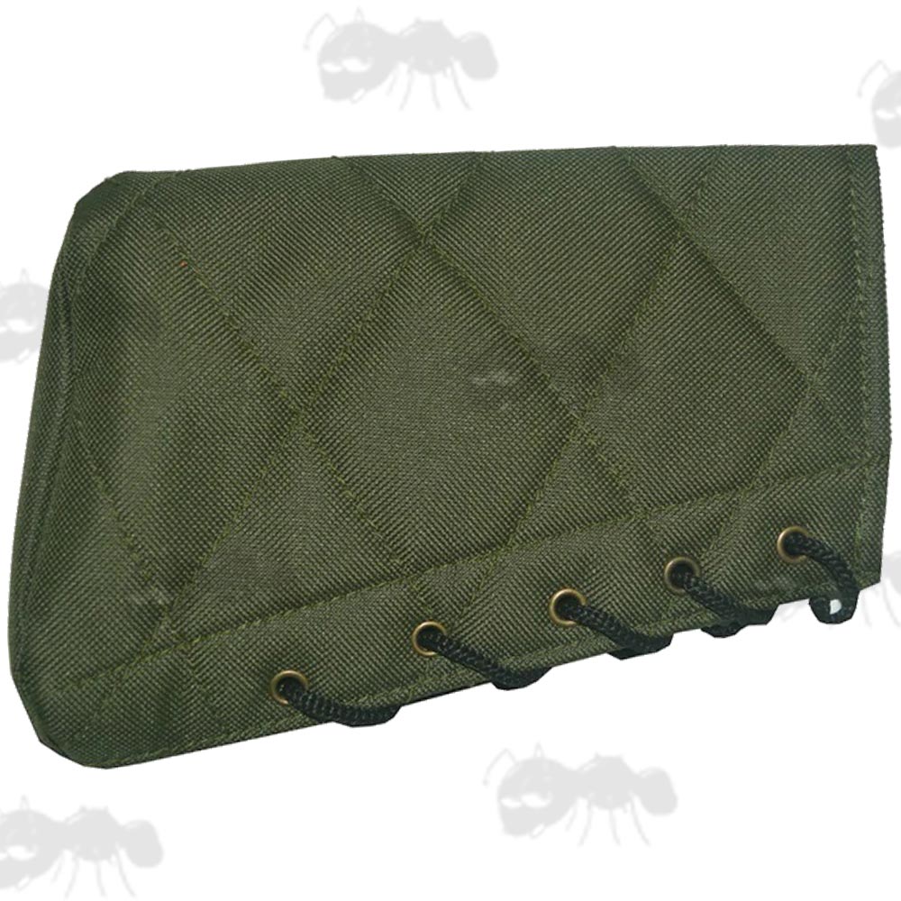Plain Black Canvas Butt End Cover with Lace-Up Design