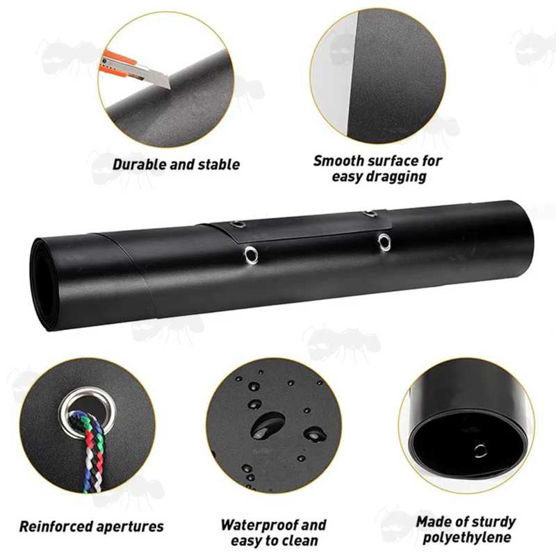 Features of The Black Plastic Roll-Up Sled for Big Game Extraction