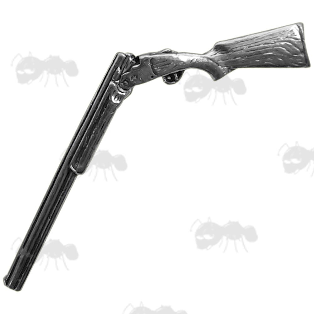 Broken Shotgun Pewter Badge