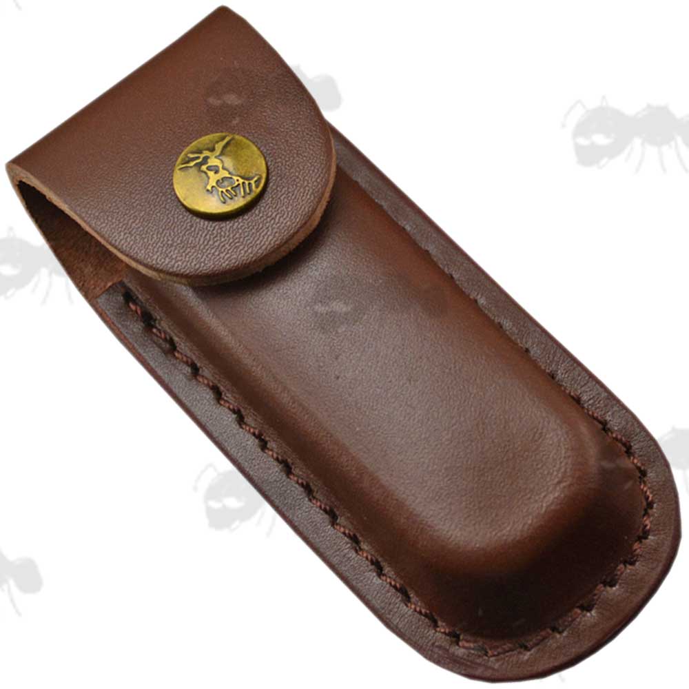 Leather Folding Blade Knife Pouches Folding MultiTool Belt Pouch