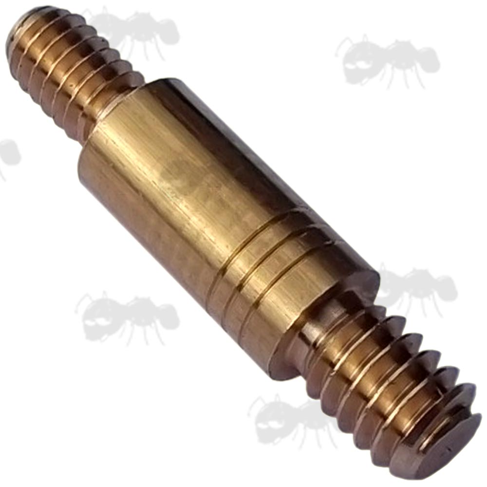 AnTac Brass Male Thread Adapter for #8-32 US Swabs to .270 UK Caliber Barrel Cleaning Rods