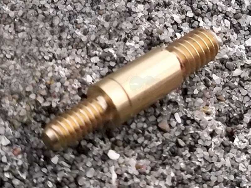 Brass #5/40 Female Rifle Barrel Cleaning Rod to Female #8/32 Adapter