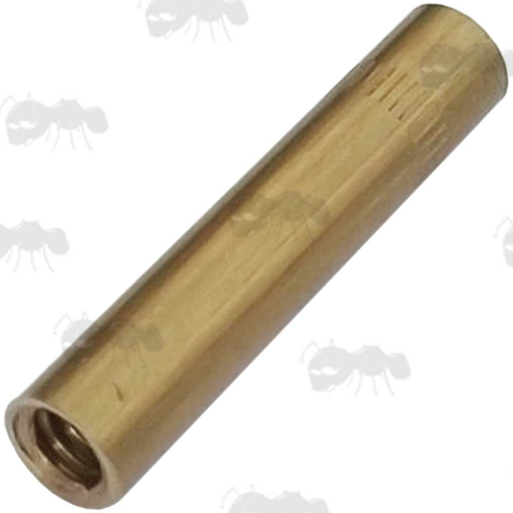 Double Female Brass Adapter for US Military Swabs to Standard US Rifle Barrel Cleaning Rods Smooth Finish