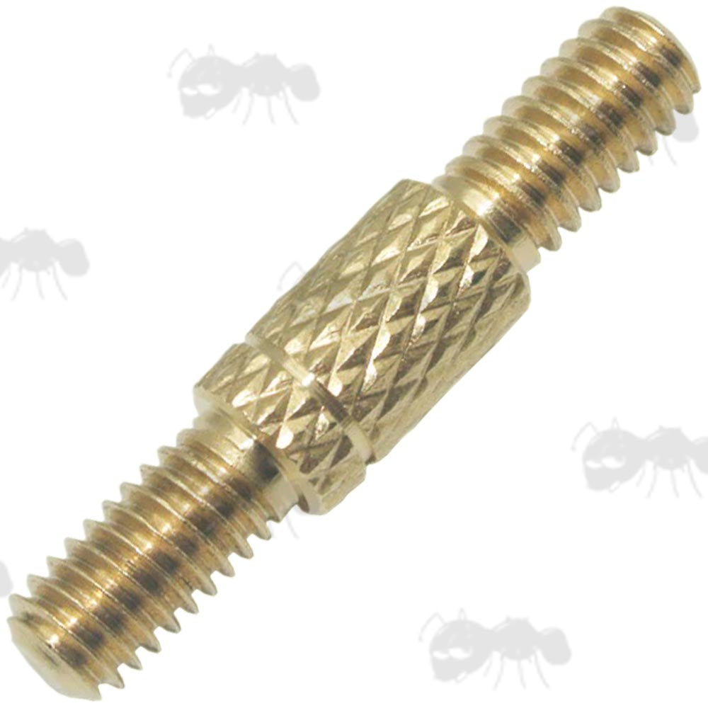 Barrel Cleaning Rod Brass Adapter for M4 Threads to #8/32, Dual Male