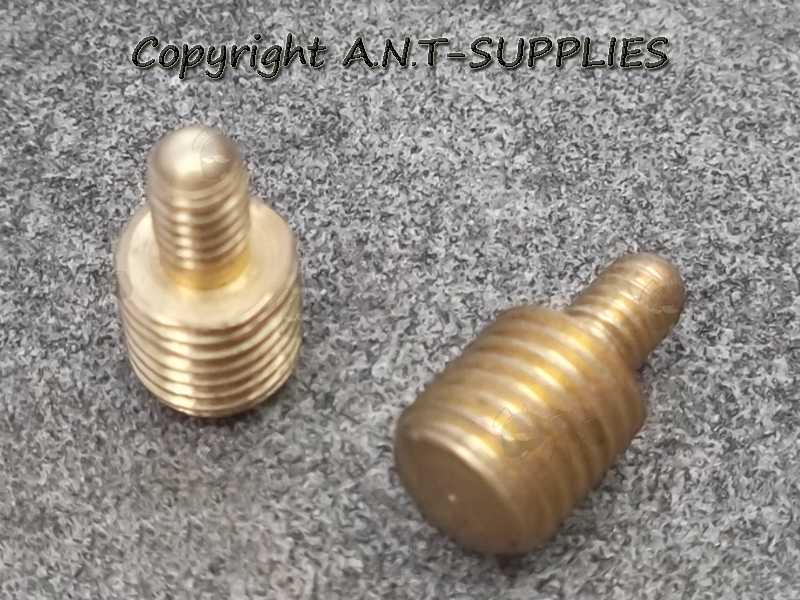 Brass UK Small Cailbre Rifle Barrel Cleaning Rod Thread to UK Shotgun Cleaning Rod Male Thread Adaptor