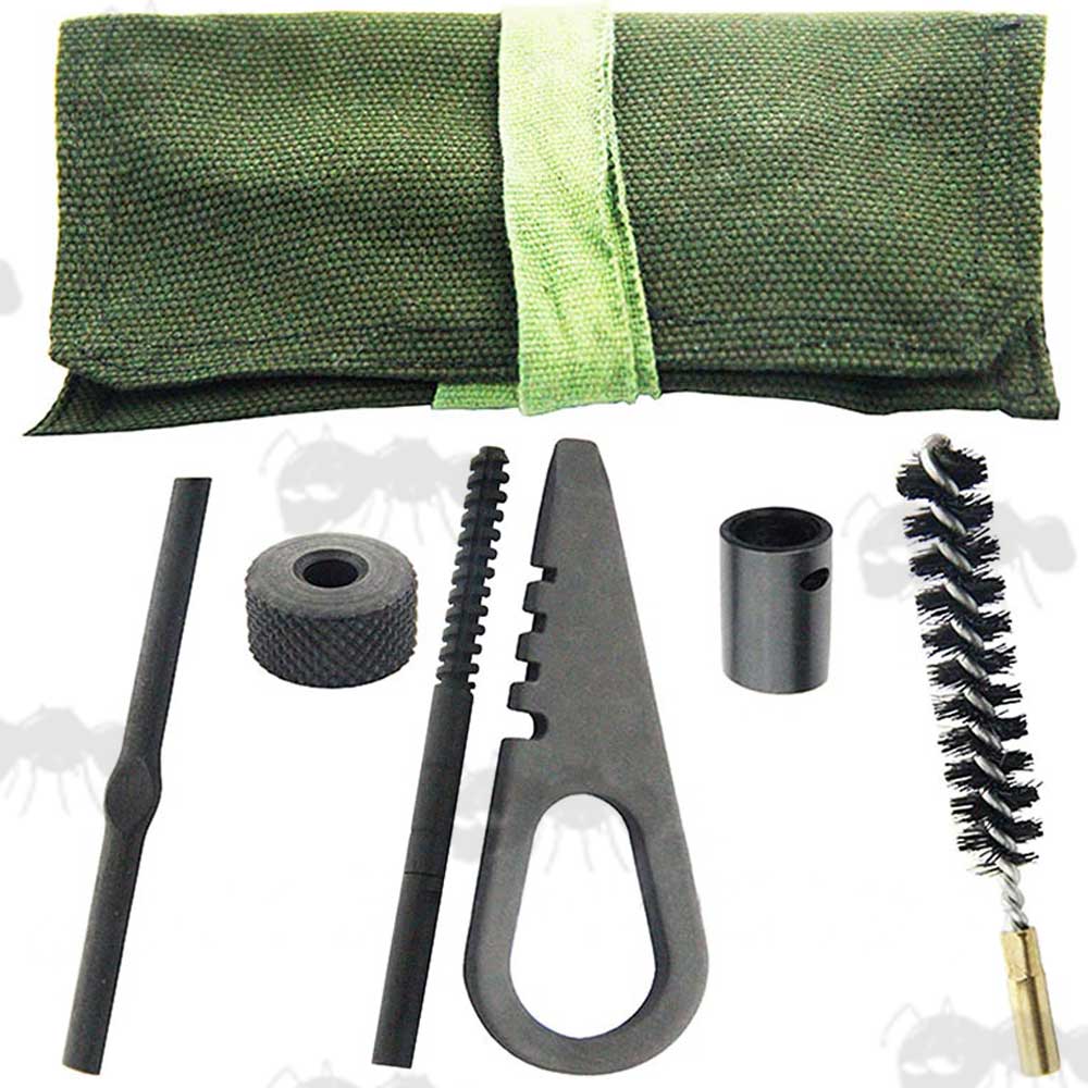 Replica Mosin Nagant Cleaning Kit in Green Carry Case