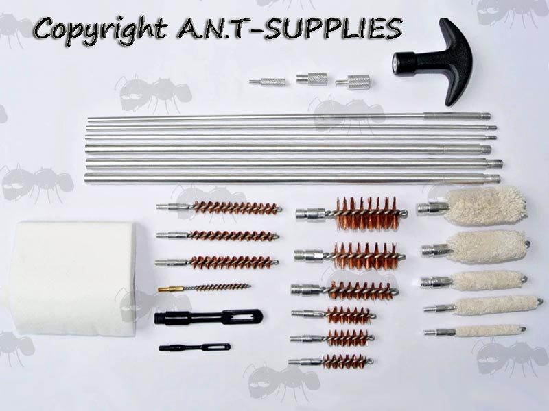 Multi-Gun Barrel Rod Mops and Brushes Cleaning Kit