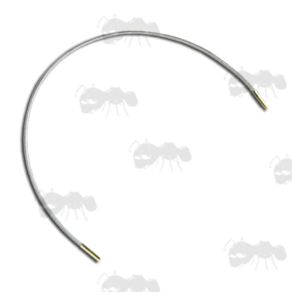 50cm Long Flexible Steel Cable with Clear Plastic Coating and Brass End Fittings