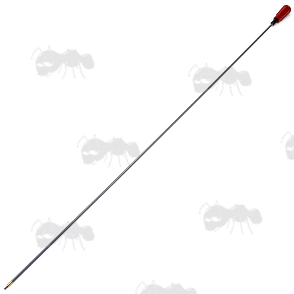 Red Handle Small Calibre 44 Inch Long Parker Hale One Piece Steel Rifle Barrel Cleaning Rod