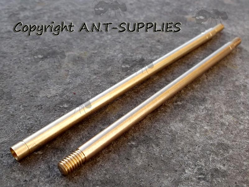 Two Piece USA Thread Brass Rifle Barrel Cleaning Rod Extension in .17 Cal USA