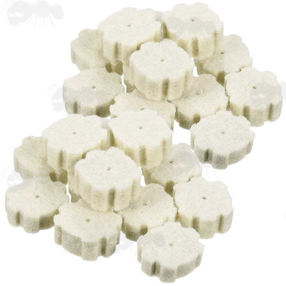 Set of Twenty-Four .223 AR Style Chamber Cleaning Cog Shaped Swabs