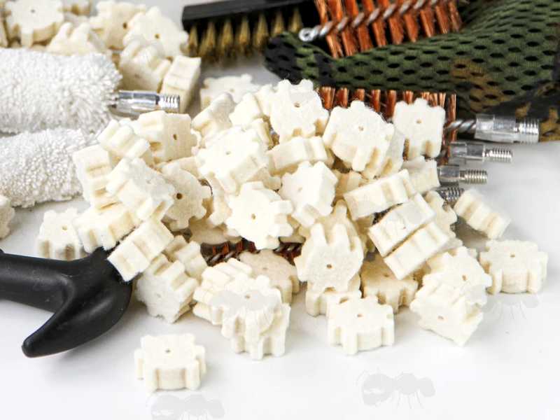 .223 AR Style Chamber Cleaning Cog Shaped Swabs