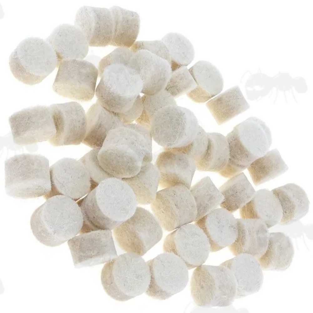 One Hundred Barrel Cleaning Felt Pellets
