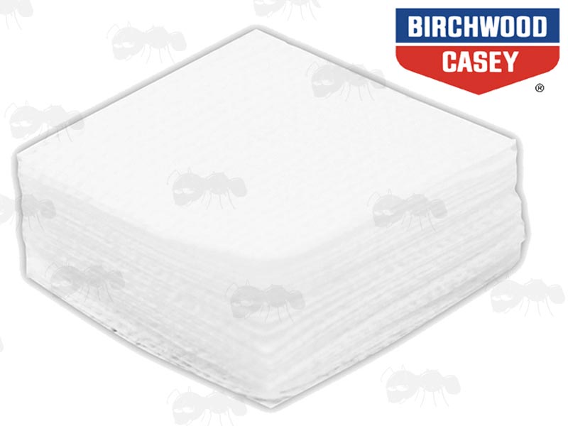 Pack of 500 x 2 1/4 Inch Birchwood Casey Gun Barrel Cloth Patches