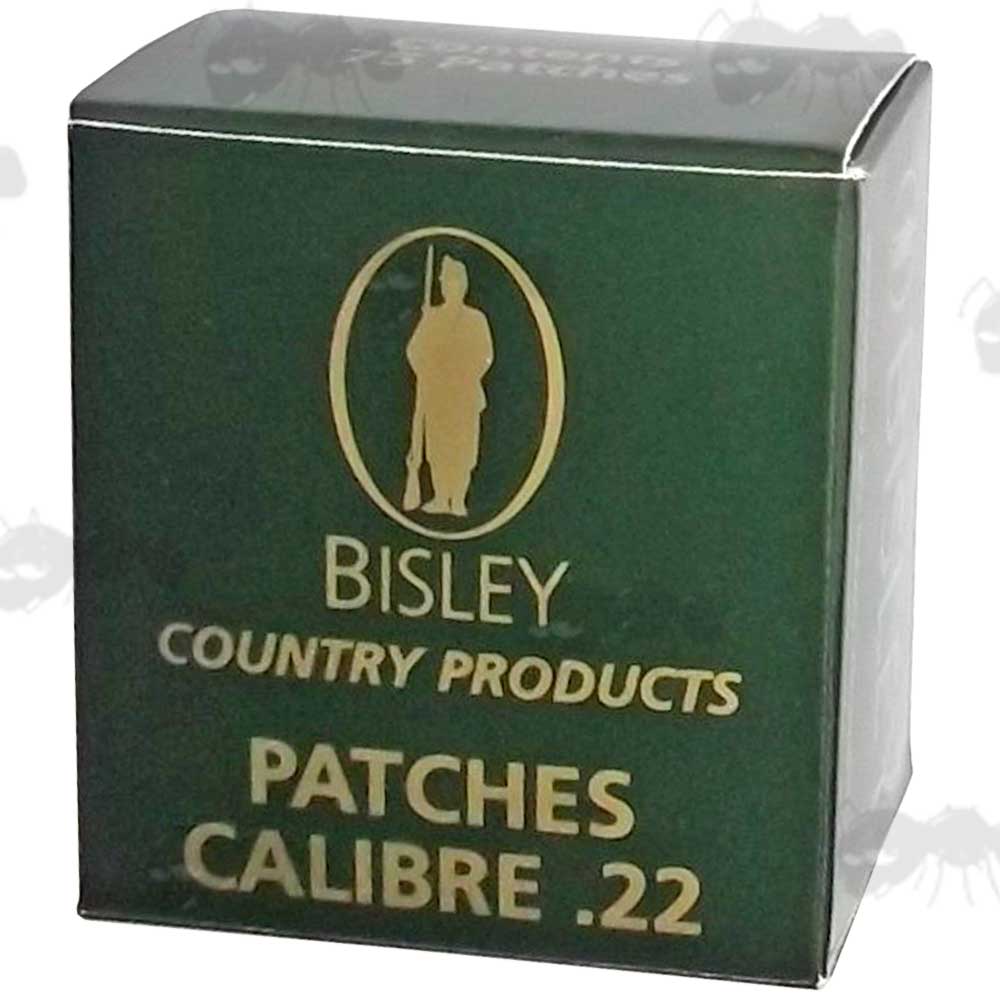 Box Of 75 Pre-Cut Bisley Rifle Barrel White Fabric Cleaning Patches